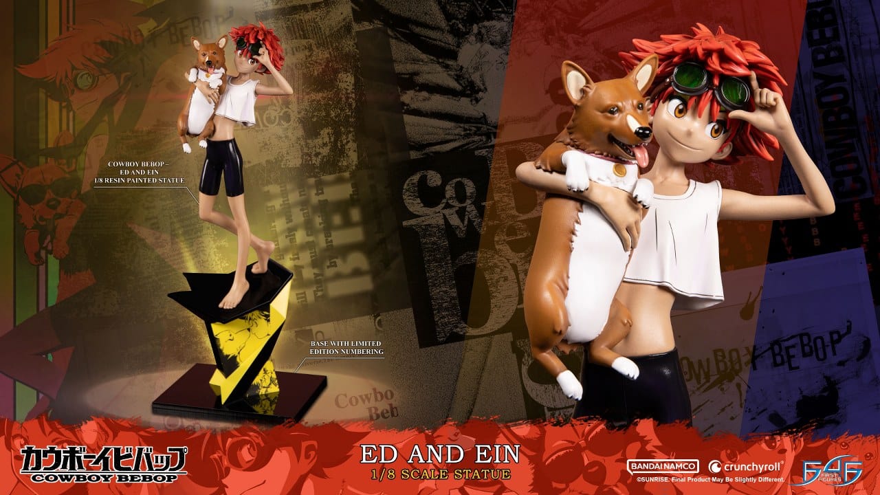 FIRST 4 FIGURES Cowboy Beebop Ed and Ein 1/8 Scale Limited Edition Statue