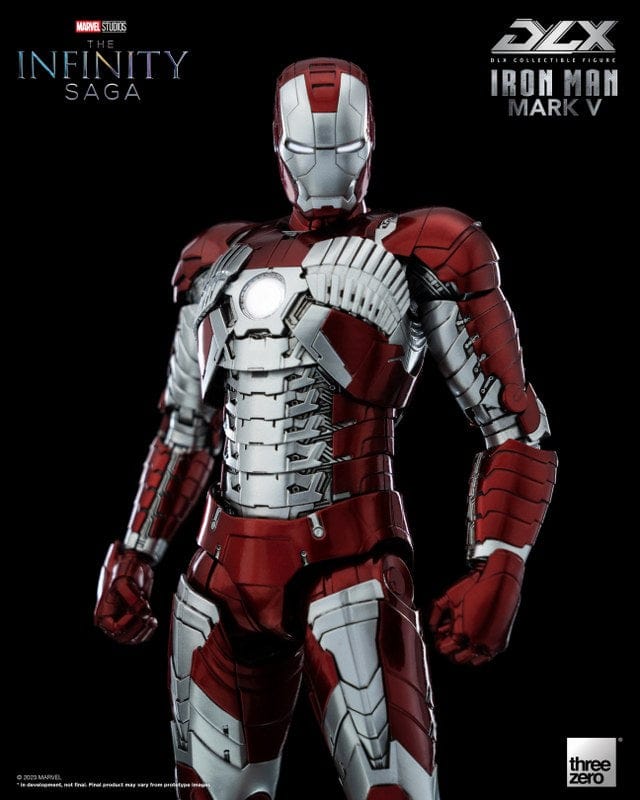 THREEZERO Avengers: The Infinity Saga DLX Iron Man Mark V 1/12 Scale Figure