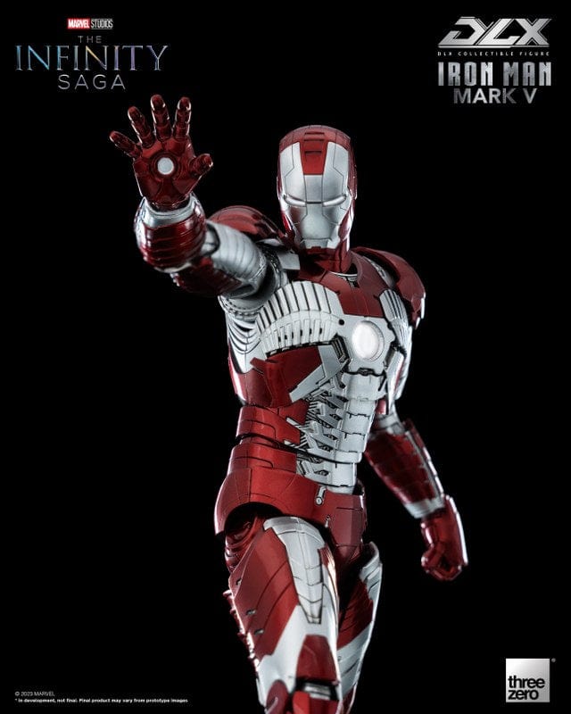 THREEZERO Avengers: The Infinity Saga DLX Iron Man Mark V 1/12 Scale Figure