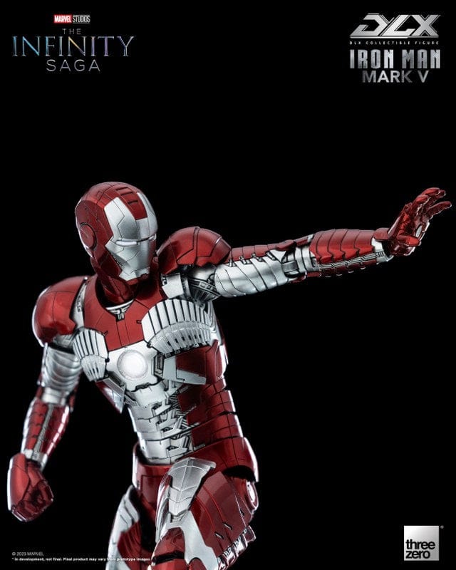 THREEZERO Avengers: The Infinity Saga DLX Iron Man Mark V 1/12 Scale Figure