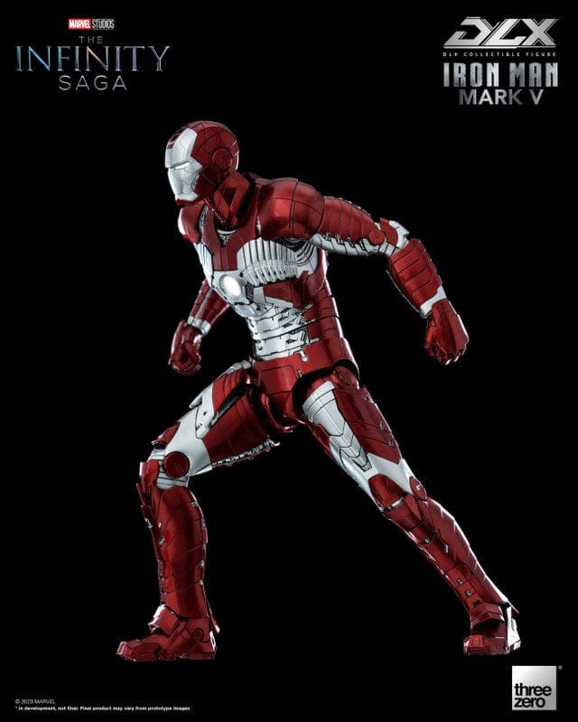 THREEZERO Avengers: The Infinity Saga DLX Iron Man Mark V 1/12 Scale Figure