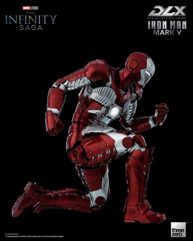 THREEZERO Avengers: The Infinity Saga DLX Iron Man Mark V 1/12 Scale Figure