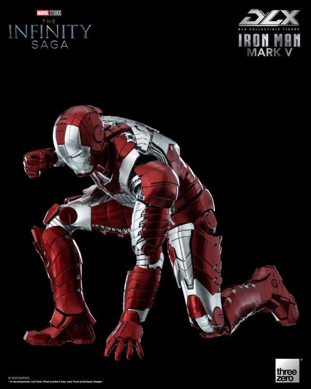 THREEZERO Avengers: The Infinity Saga DLX Iron Man Mark V 1/12 Scale Figure