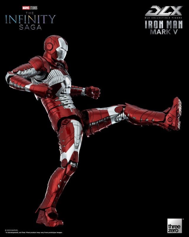 THREEZERO Avengers: The Infinity Saga DLX Iron Man Mark V 1/12 Scale Figure