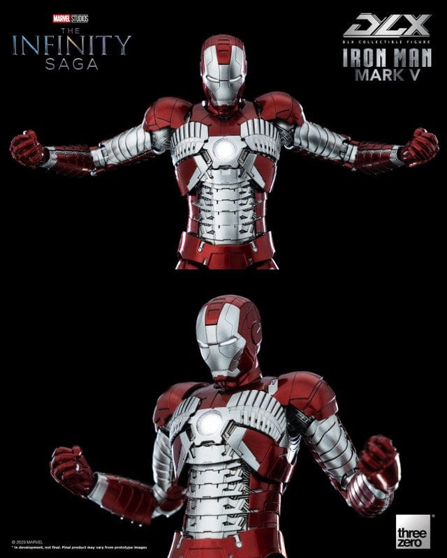 THREEZERO Avengers: The Infinity Saga DLX Iron Man Mark V 1/12 Scale Figure