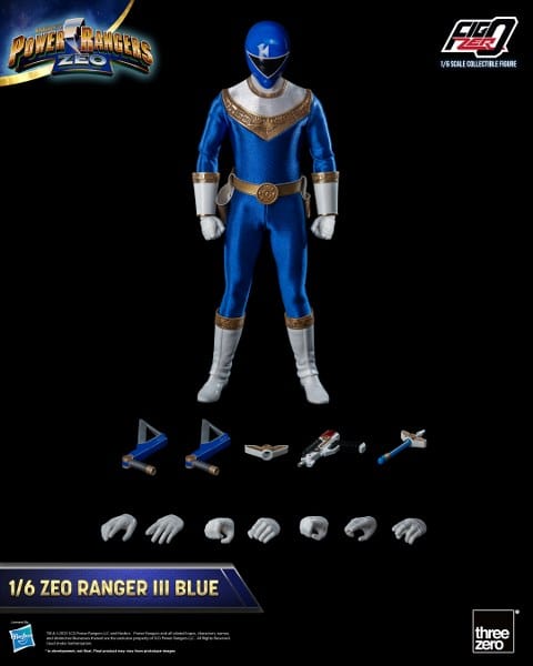 THREEZERO Power Rangers Zeo FigZero Zeo Ranger III Blue 1/6 Scale Figure