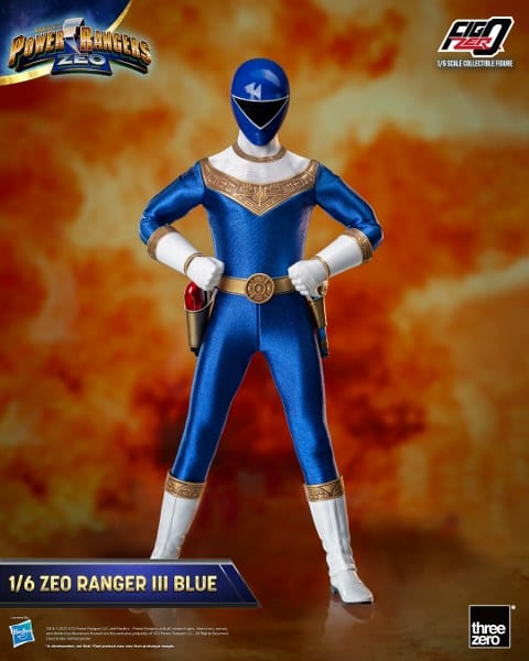 THREEZERO Power Rangers Zeo FigZero Zeo Ranger III Blue 1/6 Scale Figure