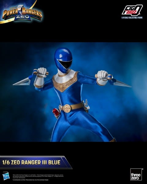 THREEZERO Power Rangers Zeo FigZero Zeo Ranger III Blue 1/6 Scale Figure