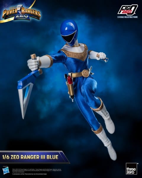 THREEZERO Power Rangers Zeo FigZero Zeo Ranger III Blue 1/6 Scale Figure