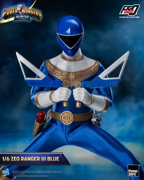 THREEZERO Power Rangers Zeo FigZero Zeo Ranger III Blue 1/6 Scale Figure