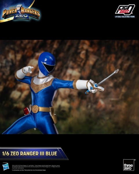 THREEZERO Power Rangers Zeo FigZero Zeo Ranger III Blue 1/6 Scale Figure