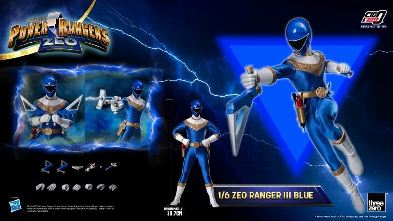 THREEZERO Power Rangers Zeo FigZero Zeo Ranger III Blue 1/6 Scale Figure