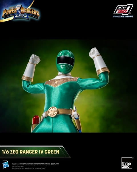 THREEZERO Power Rangers Zeo FigZero Zeo Ranger IV Green 1/6 Scale Figure