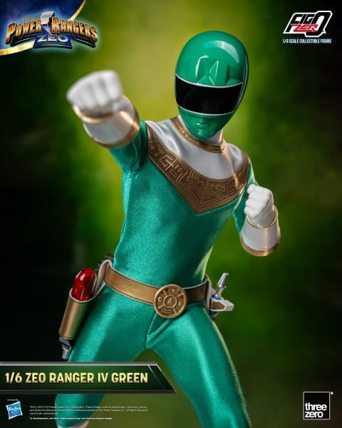 THREEZERO Power Rangers Zeo FigZero Zeo Ranger IV Green 1/6 Scale Figure