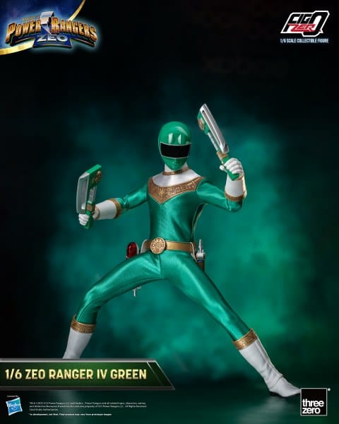 THREEZERO Power Rangers Zeo FigZero Zeo Ranger IV Green 1/6 Scale Figure