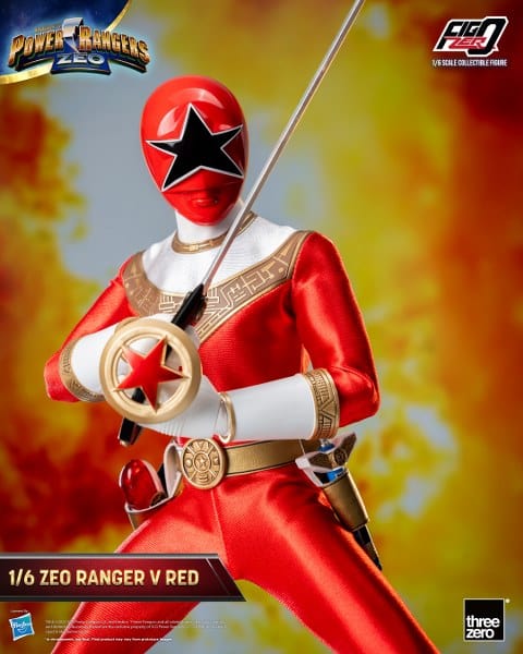 THREEZERO Power Rangers Zeo FigZero Zeo Ranger V Red 1/6 Scale Figure