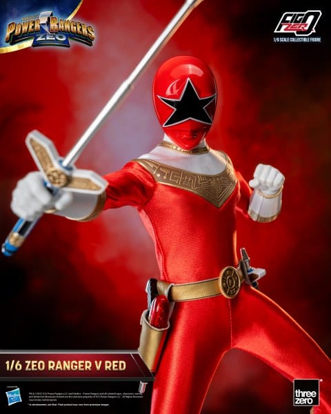 THREEZERO Power Rangers Zeo FigZero Zeo Ranger V Red 1/6 Scale Figure