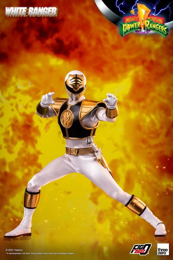 THREEZERO Mighty Morphin Power Rangers FigZero White Ranger 1/6 Scale Figure