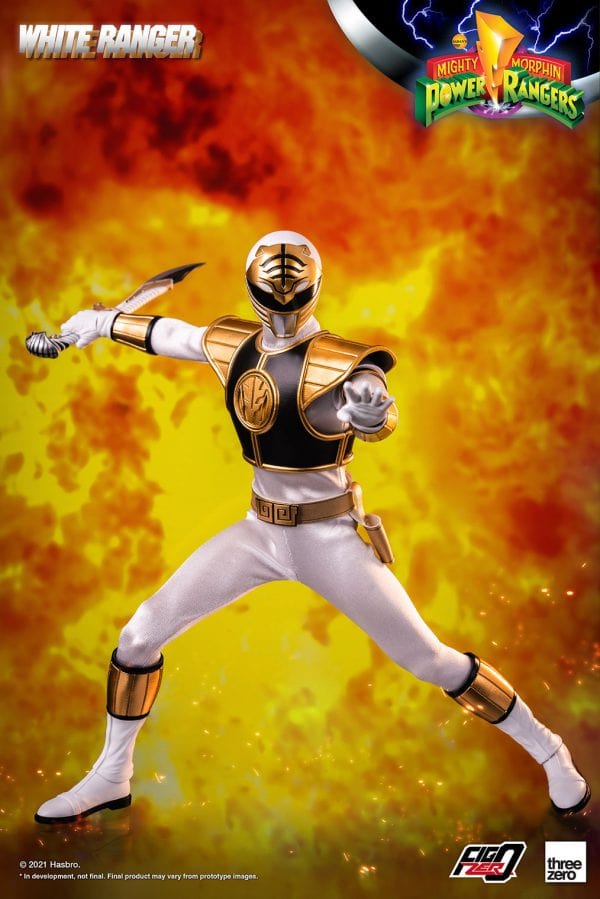 THREEZERO Mighty Morphin Power Rangers FigZero White Ranger 1/6 Scale Figure