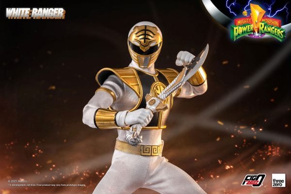 THREEZERO Mighty Morphin Power Rangers FigZero White Ranger 1/6 Scale Figure