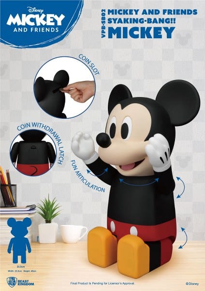 BEAST KINGDOM Mickey and Friends SYAKING BANG!! VPB-SB02 Mickey