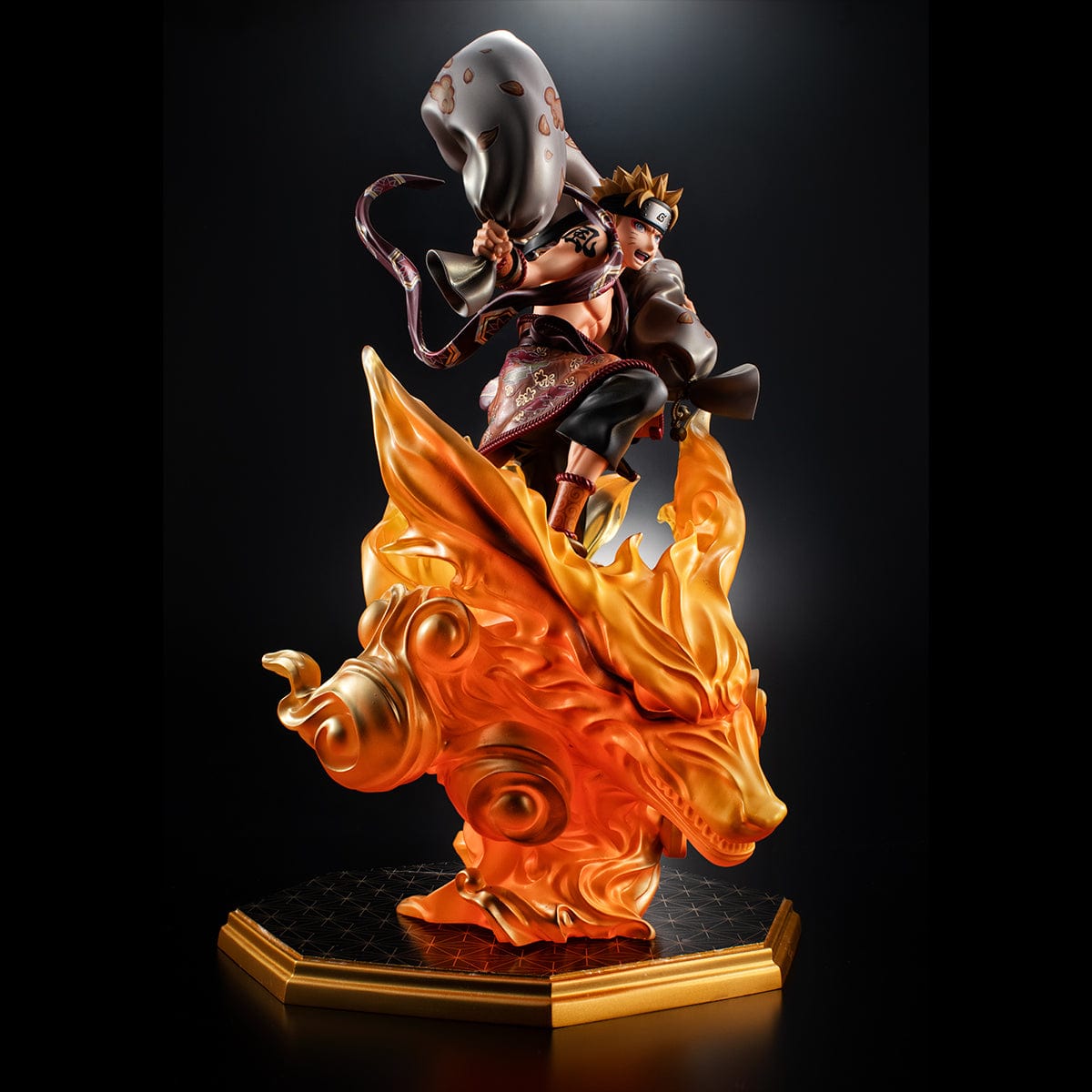 MEGAHOUSE Precious G.E.M. Series Naruto Shippuden: Naruto Uzumaki Fujin & Sasuke Uchiha Raijin Set