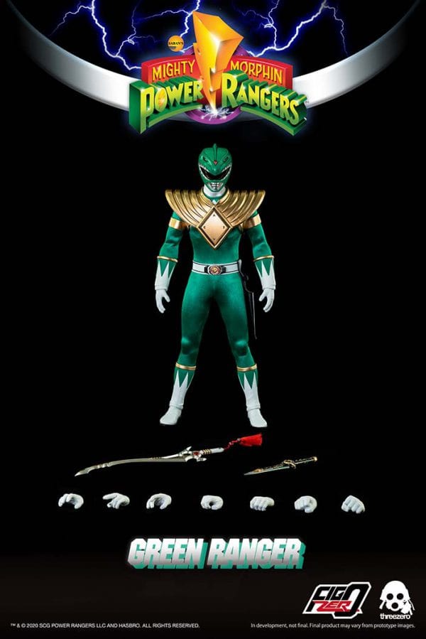 THREEZERO Mighty Morphin Power Rangers FigZero Green Ranger 1/6 Scale Figure