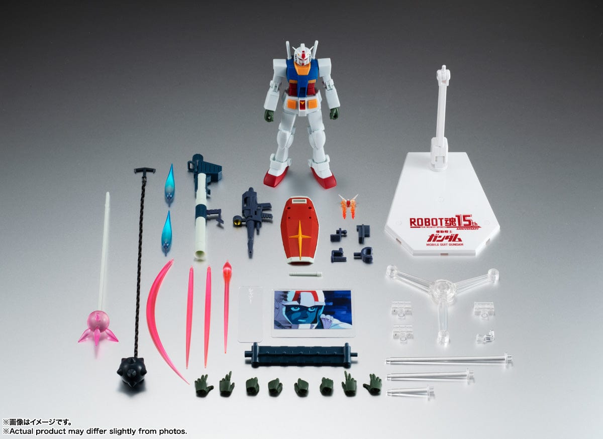 BANDAI SPIRITS Mobile Suit Gundam Robot Spirits 15th Anniversary RX-78-2 Gundam (Ver. A.N.I.M.E.)