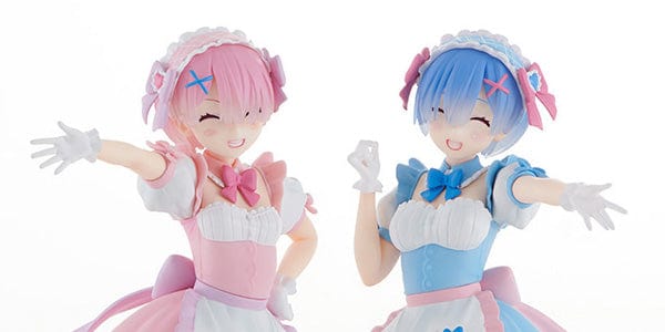 FURYU TENITOL Yumekawa Maid Rem & Ram Set With Bonus