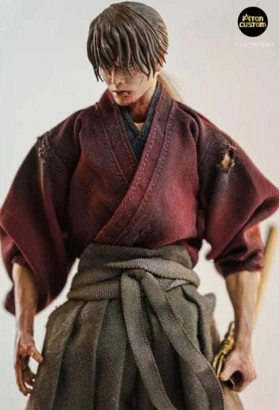 ATON CUSTOMS Rurouni Kenshin Kenshi Battle Damaged Edition 1/12th Figure