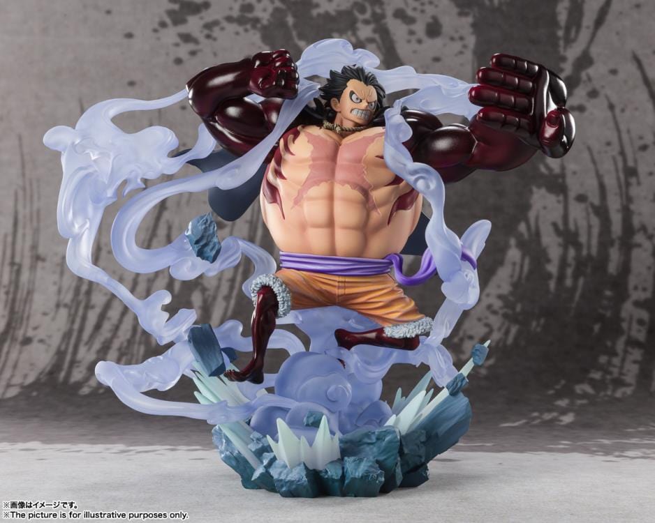 BANDAI SPIRITS One Piece FiguartsZERO Extra Battle Monkey D. Luffy (Gear 4) Battle of Monsters on Onigashima