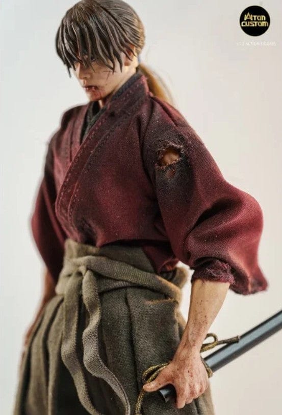 ATON CUSTOMS Rurouni Kenshin Kenshi Battle Damaged Edition 1/12th Figure