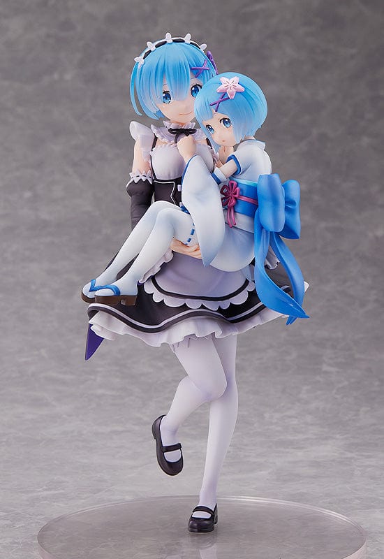 SEGA Re:Zero Starting Life in Another World Rem & Childhood Rem 1/7 Scale Figure