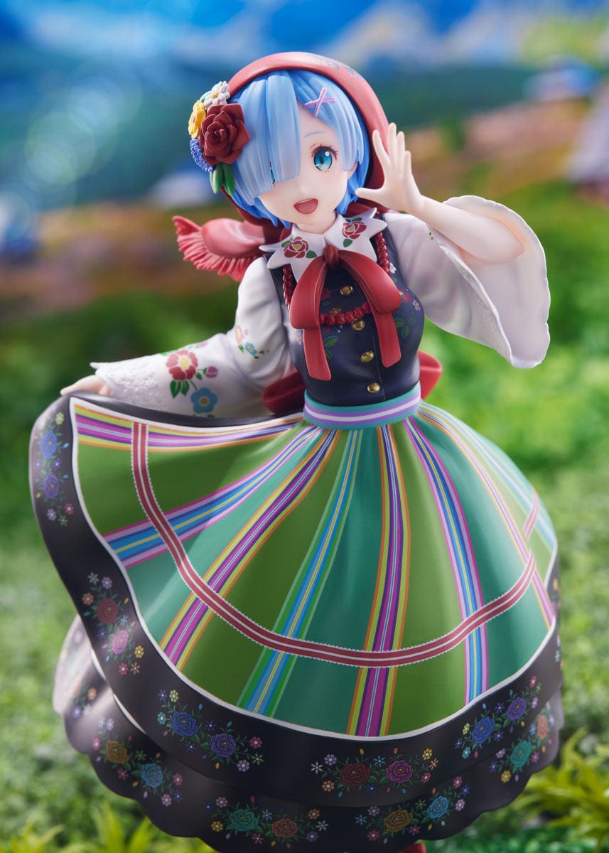 FURYU Re:Zero -Starting Life in Another World- F:Nex - Rem (Country Dress Ver.) 1/7 Scale Figure