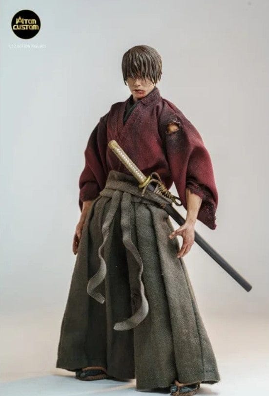 ATON CUSTOMS Rurouni Kenshin Kenshi Battle Damaged Edition 1/12th 