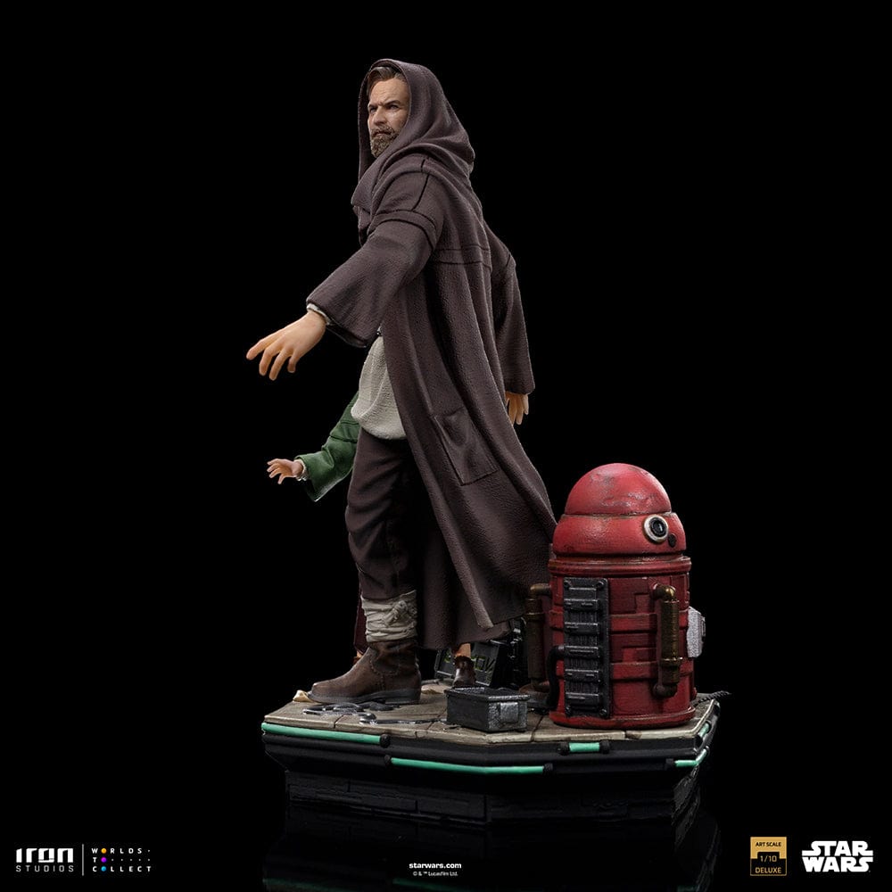 IRON STUDIOS Star Wars Obi-Wan and Young Leia Deluxe Art Scale 1/10