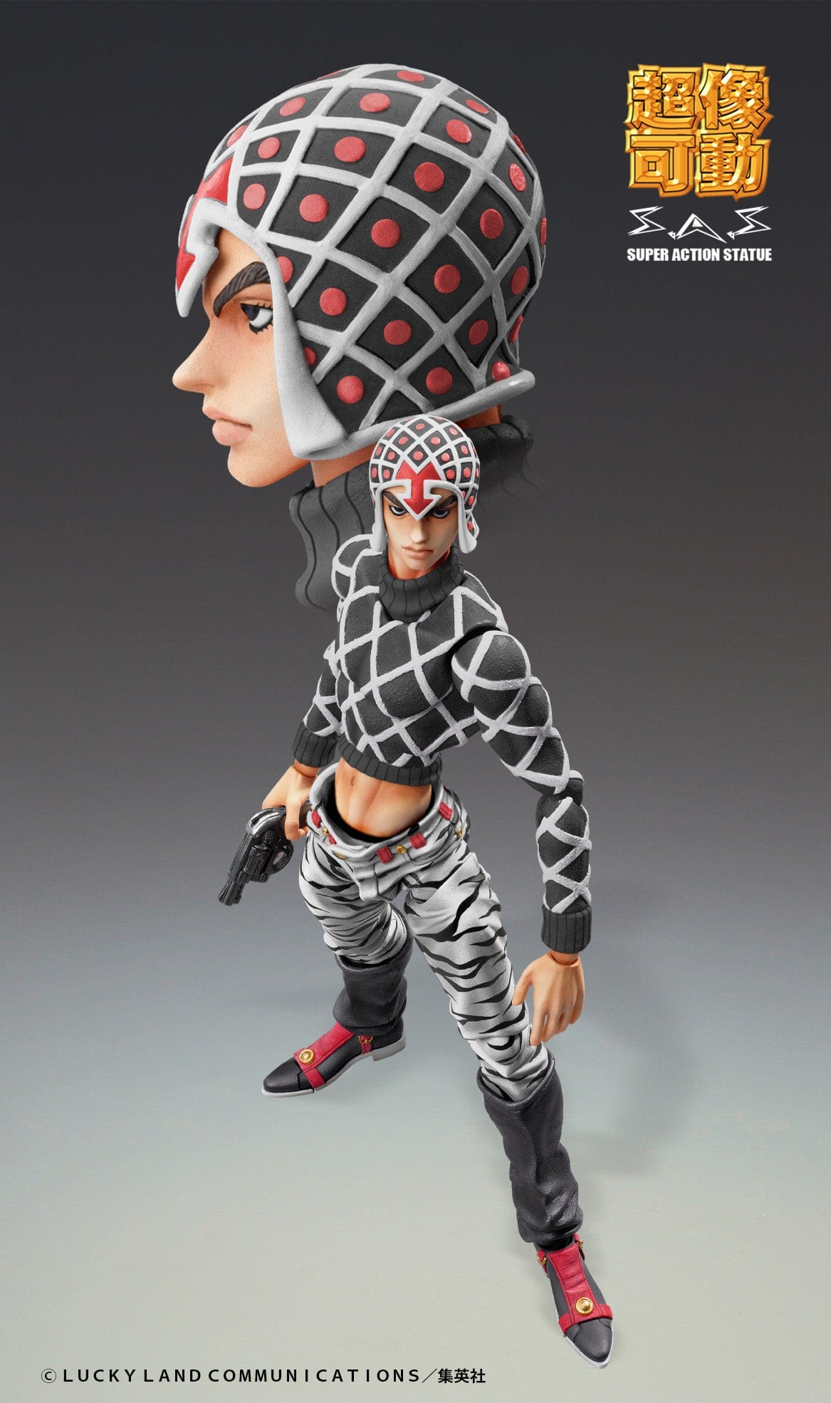 MEDICOS JoJo's Bizarre Adventure Super Action Statue Guido Mista & S-P (Black Ver.)