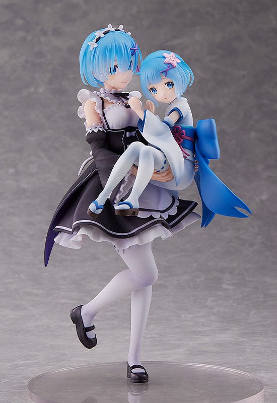 SEGA Re:Zero Starting Life in Another World Rem & Childhood Rem 1/7 Scale Figure