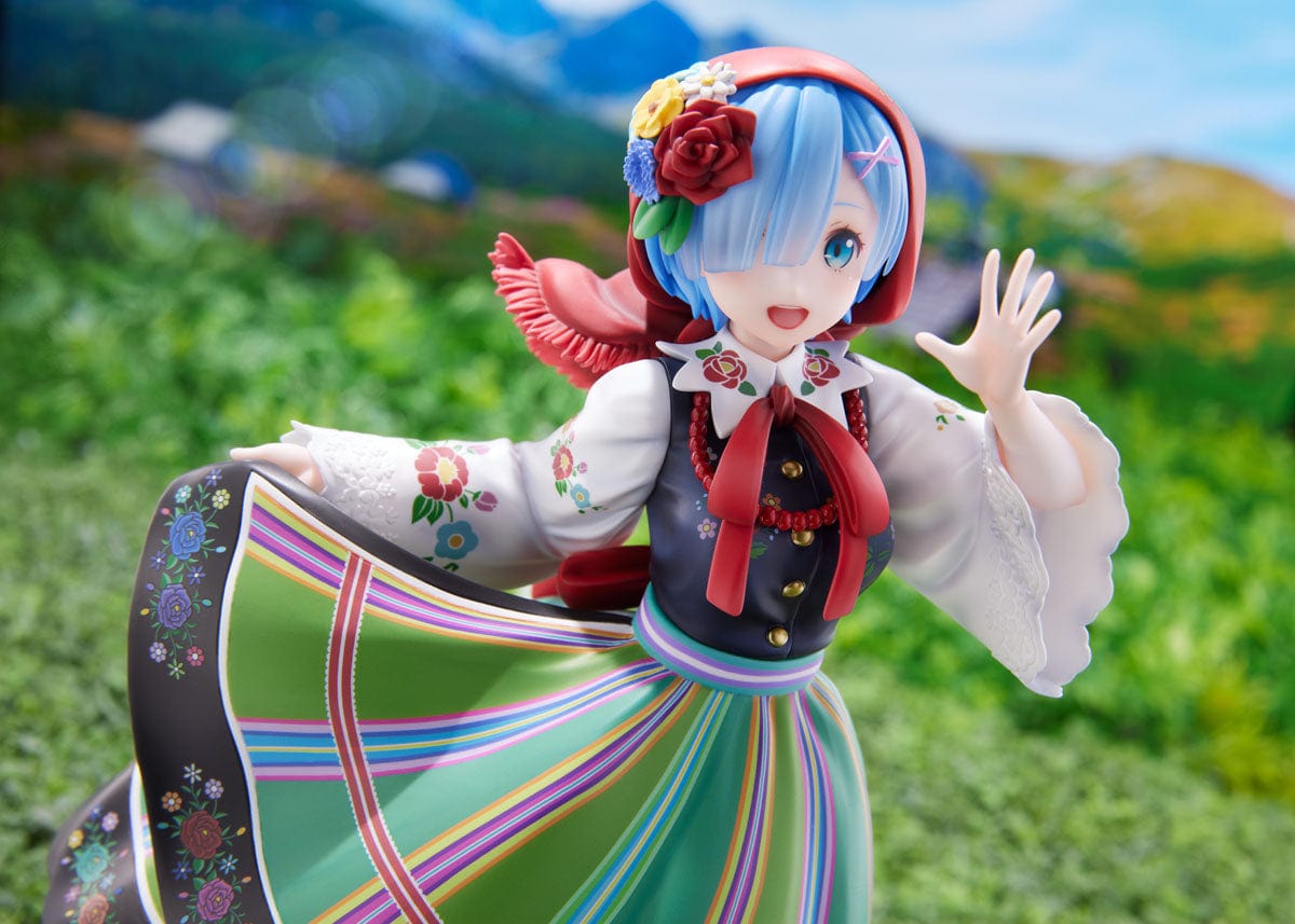 FURYU Re:Zero -Starting Life in Another World- F:Nex - Rem (Country Dress Ver.) 1/7 Scale Figure