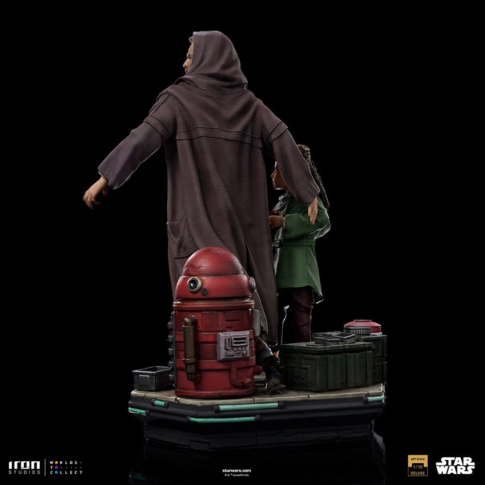 IRON STUDIOS Star Wars Obi-Wan and Young Leia Deluxe Art Scale 1/10