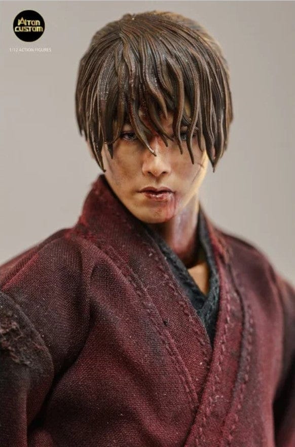 ATON CUSTOMS Rurouni Kenshin Kenshi Battle Damaged Edition 1/12th Figure