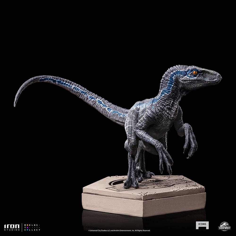 IRON STUDIOS Jurassic World Velociraptor Blue B Icons