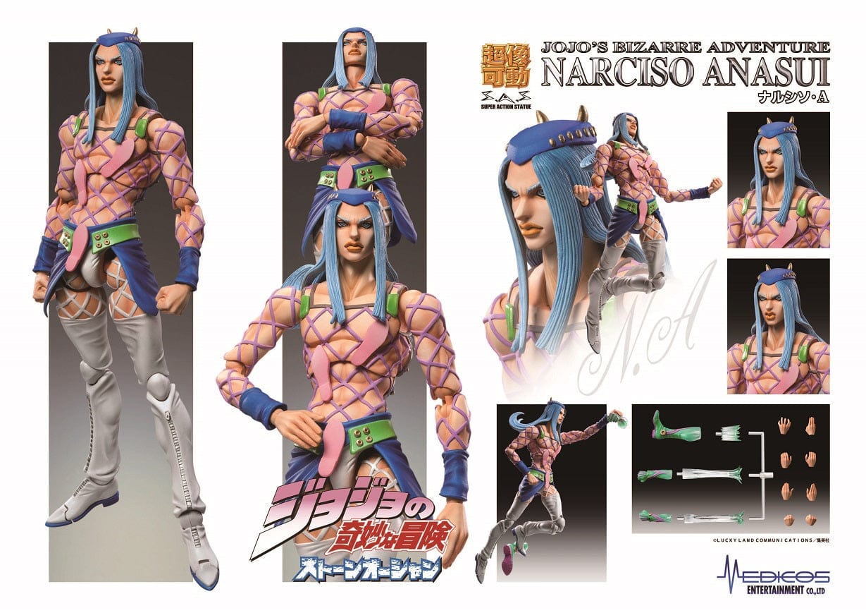 MEDICOS JoJo's Bizarre Adventure Super Action Statue Narciso Anasui