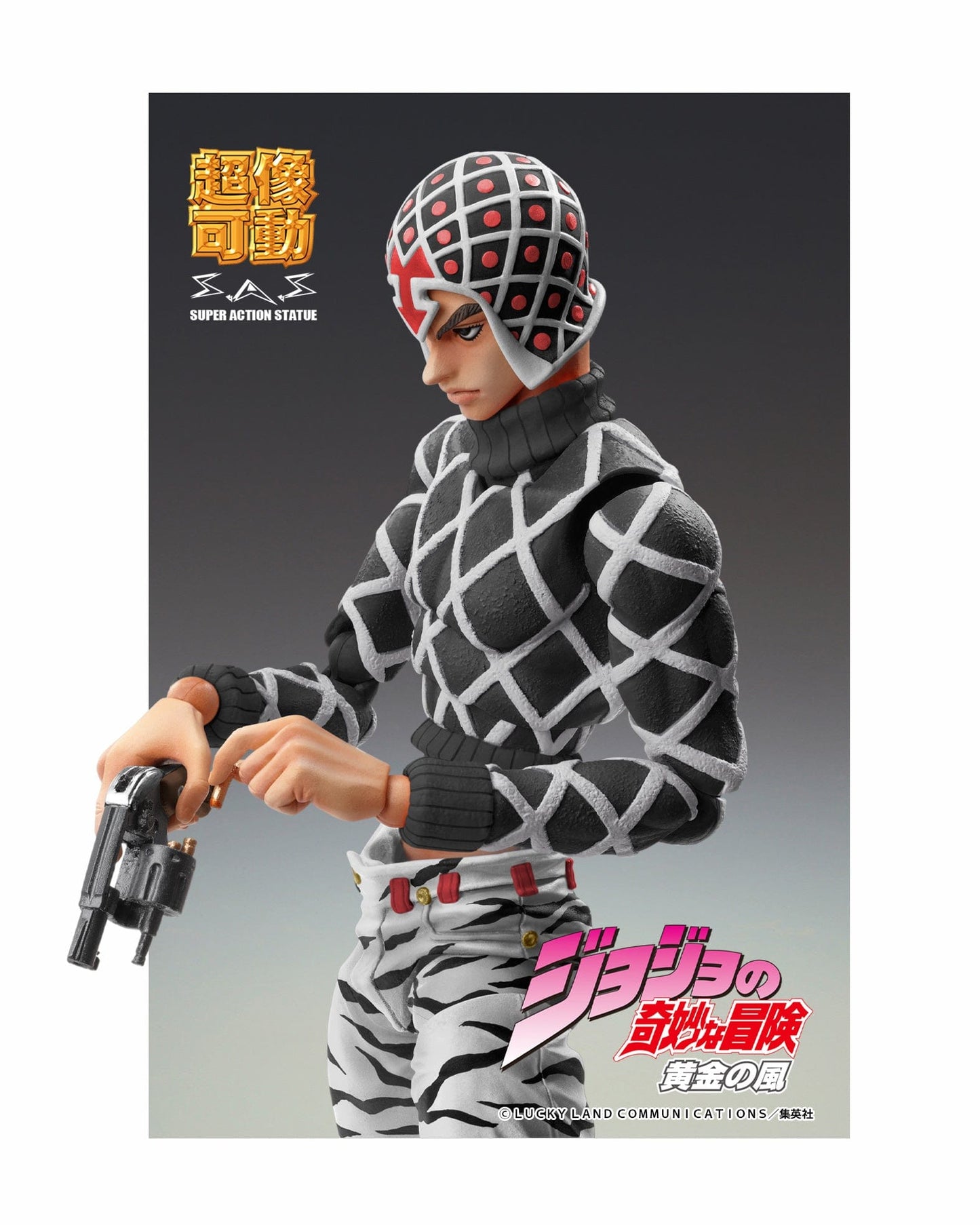 MEDICOS JoJo's Bizarre Adventure Super Action Statue Guido Mista & S-P (Black Ver.)