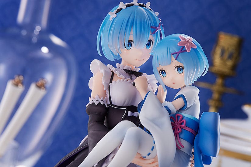 SEGA Re:Zero Starting Life in Another World Rem & Childhood Rem 1/7 Scale Figure