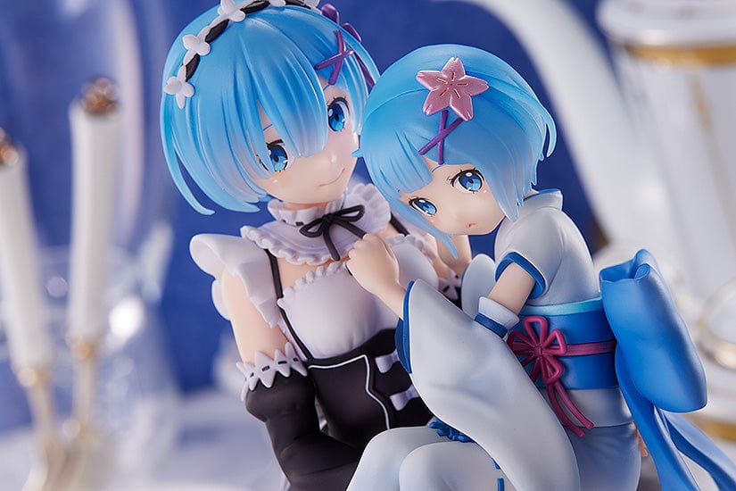 SEGA Re:Zero Starting Life in Another World Rem & Childhood Rem 1/7 Scale Figure