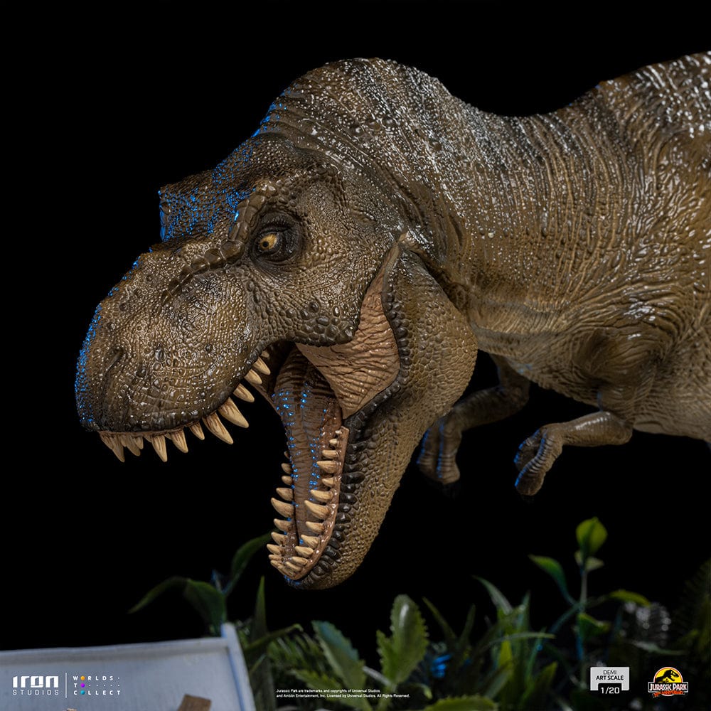 IRON STUDIOS T-Rex attacks Donald Gennaro - Jurassic Park - Demi Scale 1/20