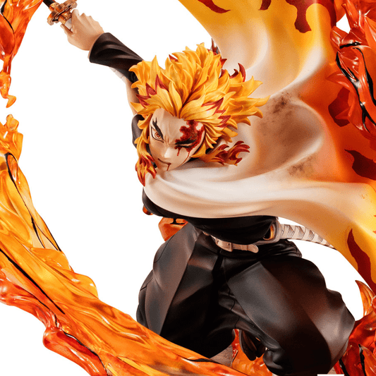 MEGAHOUSE Precious G.E.M. Series: Demon Slayer: Kimetsu no Yaiba - Kyojuro Rengoku Fifth Form: Flame Tiger