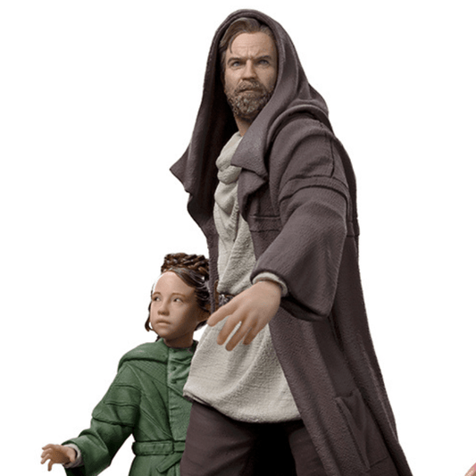 IRON STUDIOS Star Wars Obi-Wan and Young Leia Deluxe Art Scale 1/10