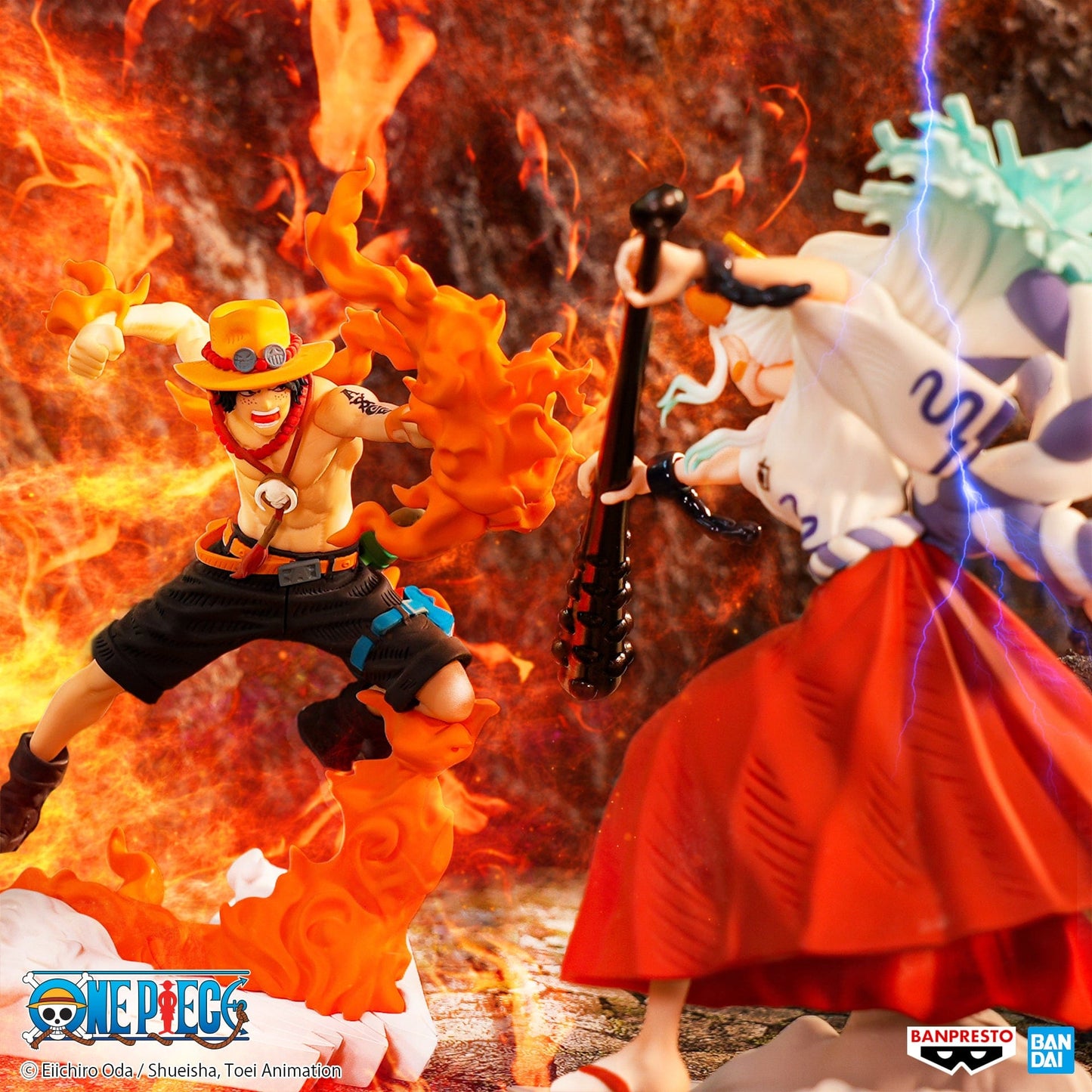 BANPRESTO One Piece Senkozekkei Portgas D. Ace Figure